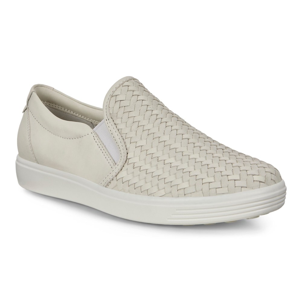 Slip On Mujer - ECCO Soft 7 - Blancos - QUN876124